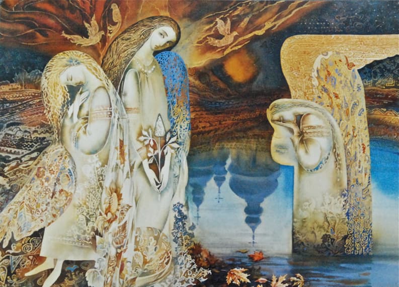 Symbolic artwork with deep metaphorical meaning and spiritual imagery by Ana Chemikos